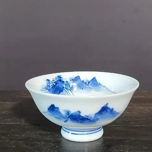 [BUNJANG] Blue and White Porcelain Landscape Tea Bowl / 찻잔,다완(k-348)