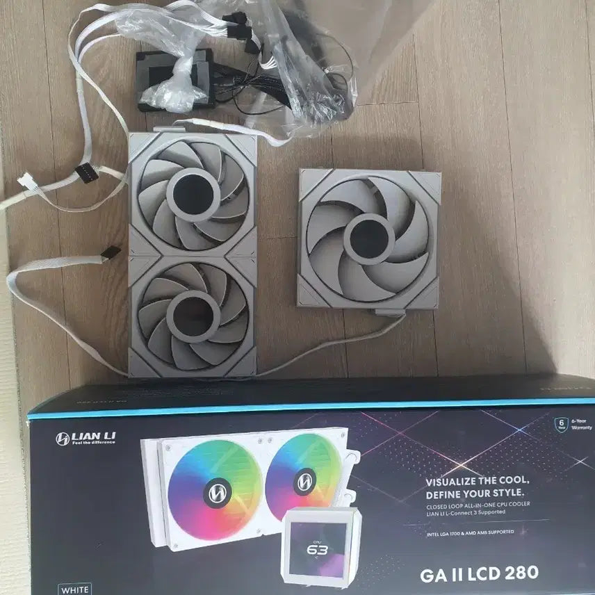 [BUNJANG] Lian Li Galahad II LCD 280 Cooler Bundle with TL LCD 120/140 Fans / 리안리 GA II LCD 280 +tl lcd 120+tl lcd 140