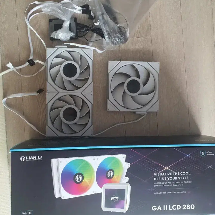 [BUNJANG] Lian Li Galahad II LCD 280 Cooler Bundle with TL LCD 120/140 Fans / 리안리 GA II LCD 280 +tl lcd 120+tl lcd 140