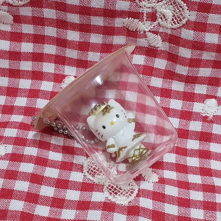 [BUNJANG] Vintage Sanrio Hello Kitty Capsule Keyring Strap / 고전 산리오 키티 캡슐 키링 스트랩