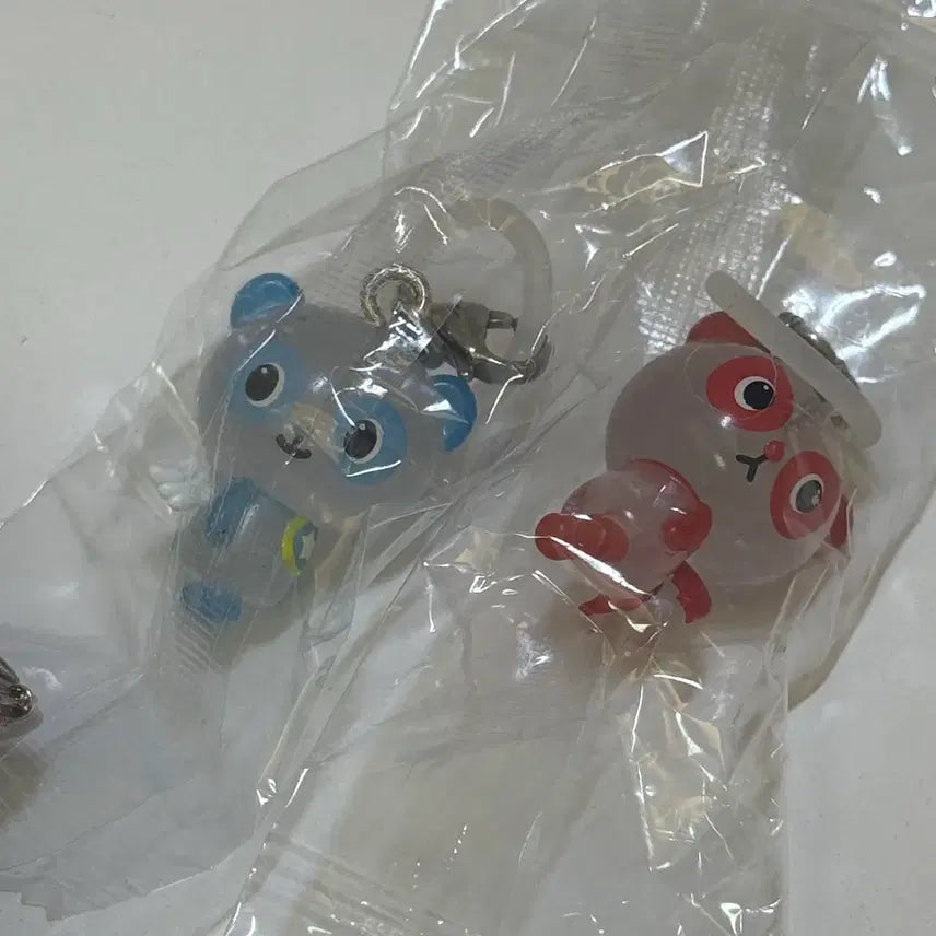 [BUNJANG] Pansh Elworld Angel &amp; Devil Mezurushi Gacha Keyring Plush Set / 판쉘월드 천사 악마 메지루시 가챠 키링 인형 양도 판매