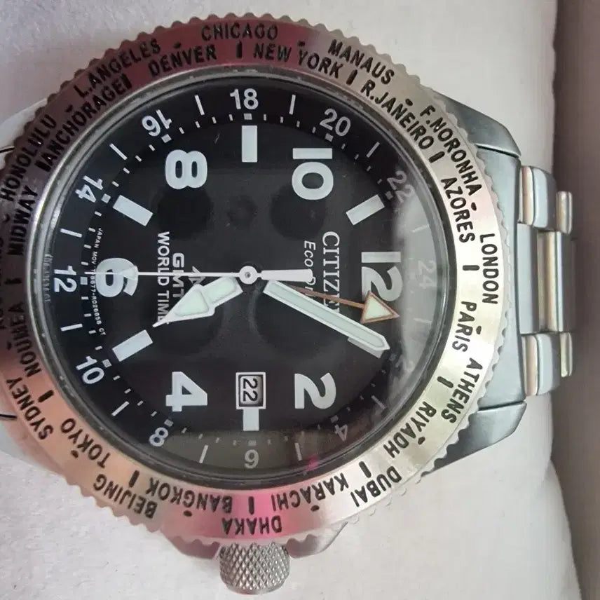 [BUNJANG] Citizen World Time GMT Quartz Watch / 시티즌 월드타임