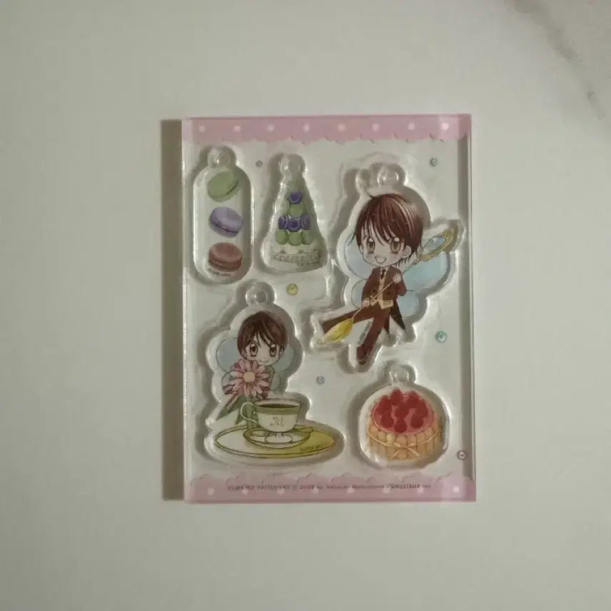 [BUNJANG] Dream colored Pastry Chef Acrylic Charm Set / 꿈빛 파티시엘 원화전 팝업스토어 아크릴 키링 참세트 카페 양도