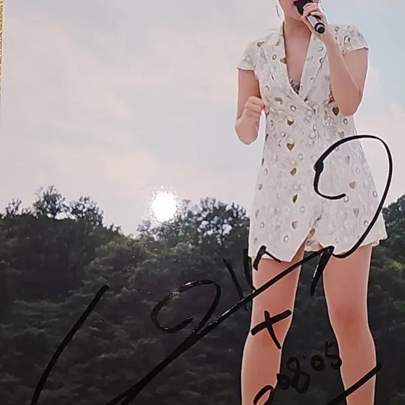 [BUNJANG] Baek Su-jeong Autographed Photo / 백수정 친필 사진 싸인
