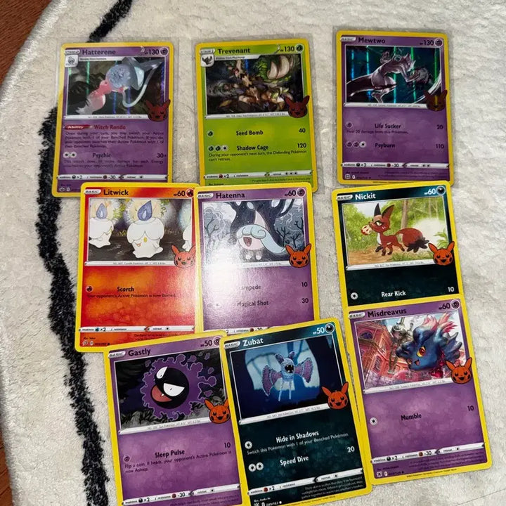 [BUNJANG] Pokemon Halloween Mewtwo Card Set / 포켓몬 할로윈 카드 뮤츠