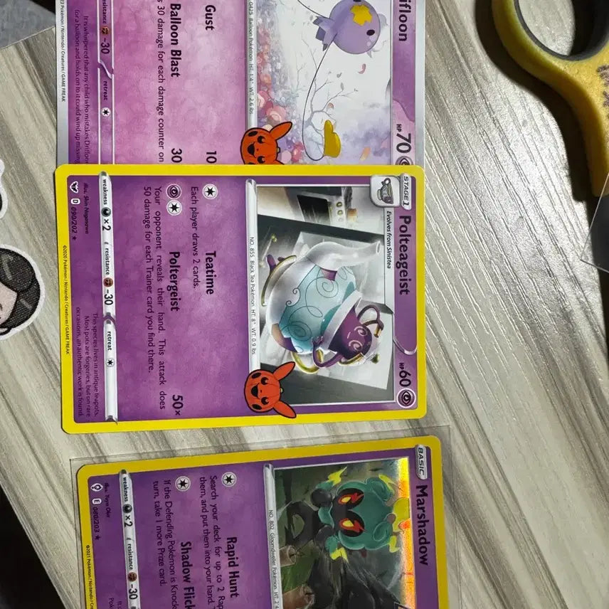 [BUNJANG] Pokemon Halloween Mewtwo Card Set / 포켓몬 할로윈 카드 뮤츠
