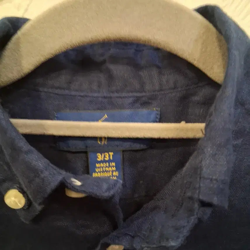[BUNJANG] Polo Ralph Lauren Kids Linen Shirt Navy / 폴로 랄프로렌 네이비 키즈 린넨셔츠