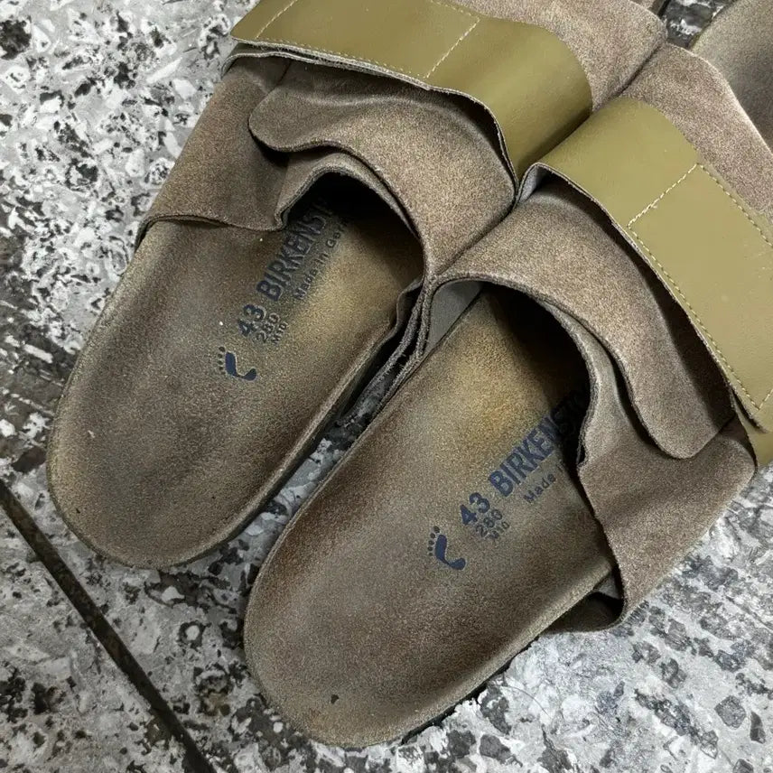 [BUNJANG] Birkenstock Kyoto Suede Khaki EU 43 (US 10) / 버켄스탁 교토 스웨이드 카키 43size(280사이즈)
