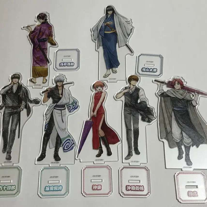 [BUNJANG] Gintama Kachou Fuugetsu Acrylic Stand Bundle Set / 은혼 화조풍월 아크릴 스탠드 7개 일괄