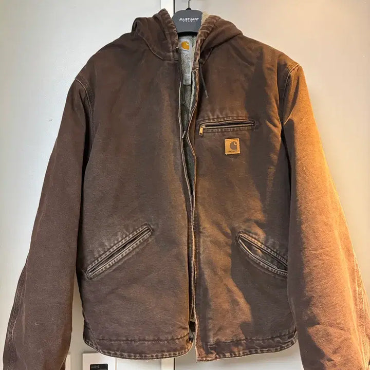[SOLD OUT] 칼하트 브라운 덕 캔버스 워크 시에라 자켓 J141
