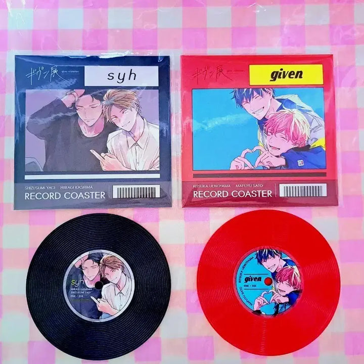 [BUNJANG] Given Exhibition Record-style Coaster SYH &amp; Given / 기븐 전시회 레코드풍 코스터 syh &amp; given