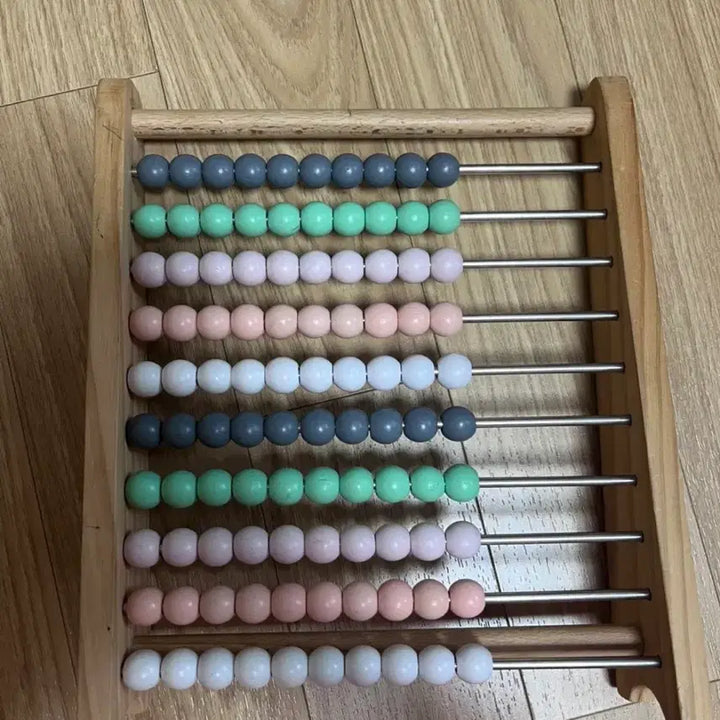 [BUNJANG] Wooden Abacus Counting Toy / 원목 무지개 수세기 주판