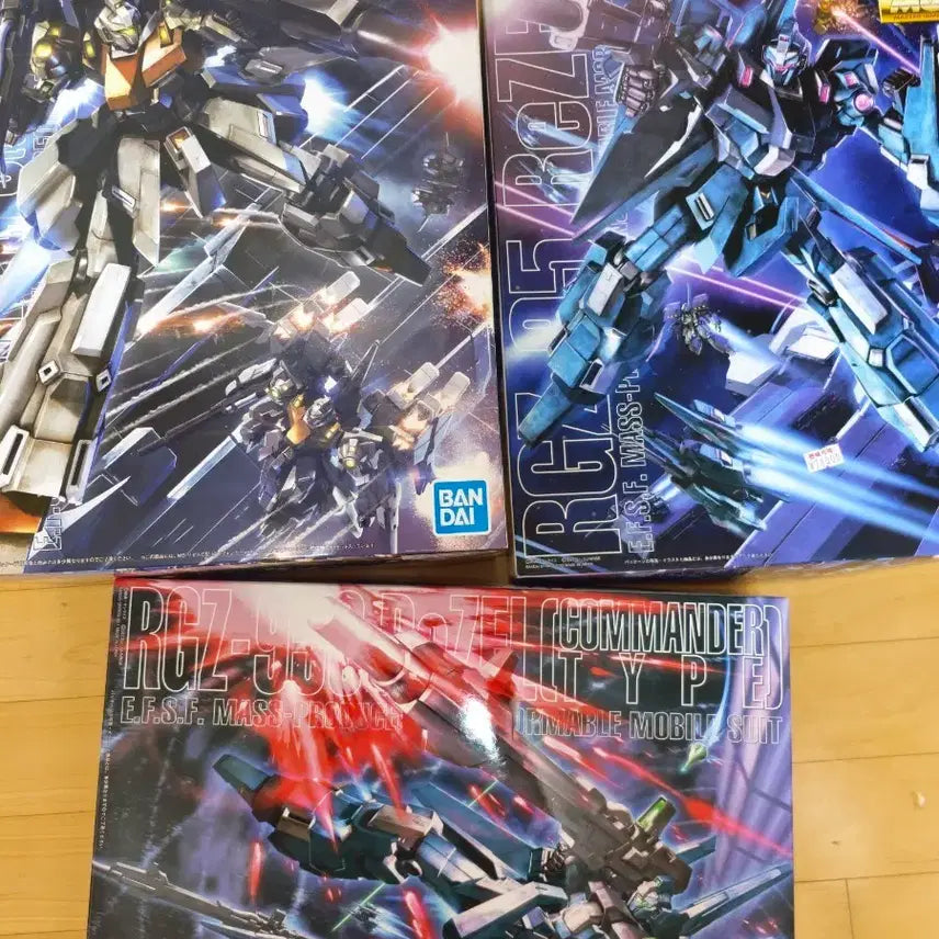 [BUNJANG] Bandai MG Rize C Type A.B Unit Rize Commander Unit Rize Unit Set / MG리젤c형a.b유닛.리젤대장기.리젤기 세트판매
