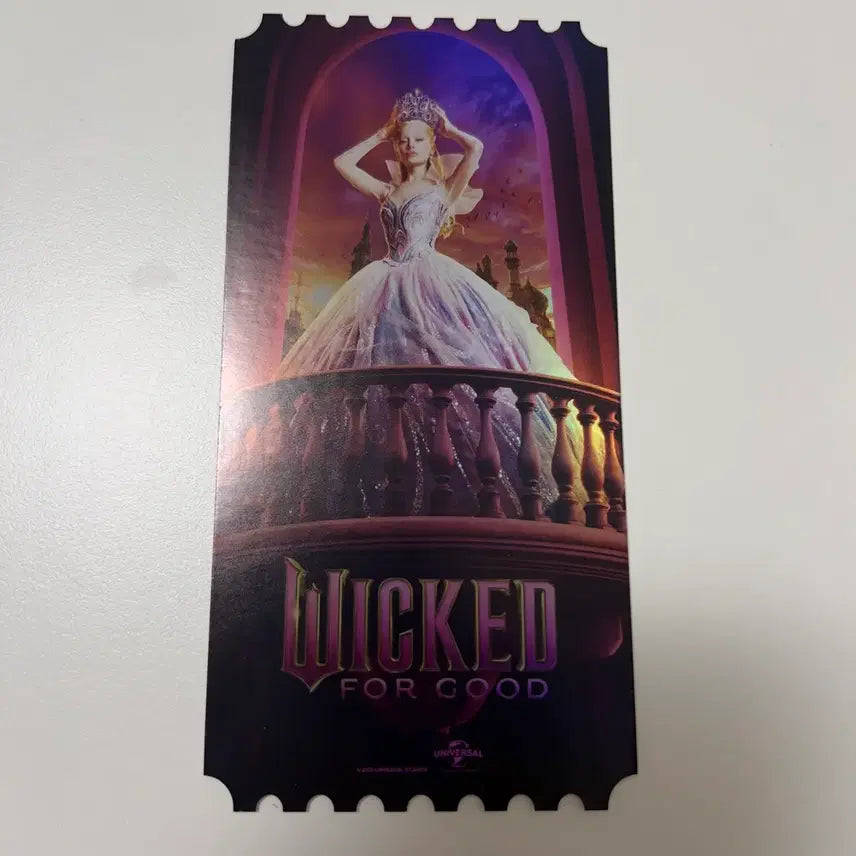 [BUNJANG] Wicked: For Good Glinda Version Original Ticket / 위키드: 포 굿 오리지널 티켓 글린다 버전
