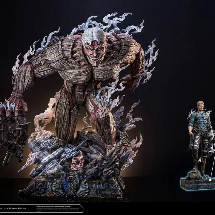 [BUNJANG] HERTZ Attack on Titan Armored Titan &amp; Reiner Resin Statue / 진격의거인 레진 HERTZ 갑옷거인&amp;라이너 양도
