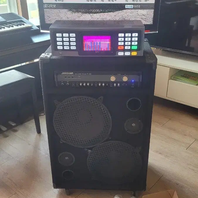 [BUNJANG] Taesung K10 Portable Karaoke Machine Full Set with Monitor / 이동식 노래방 반주기 풀 세트