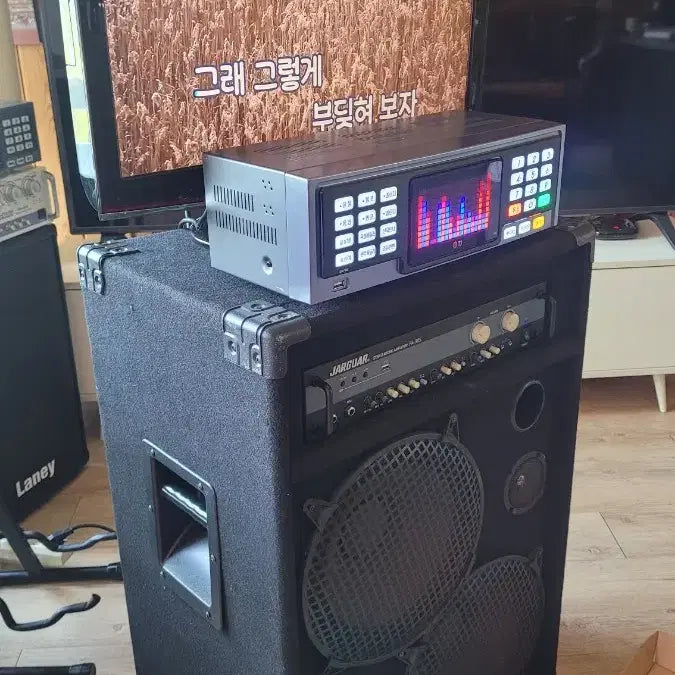 [BUNJANG] Taesung K10 Portable Karaoke Machine Full Set with Monitor / 이동식 노래방 반주기 풀 세트