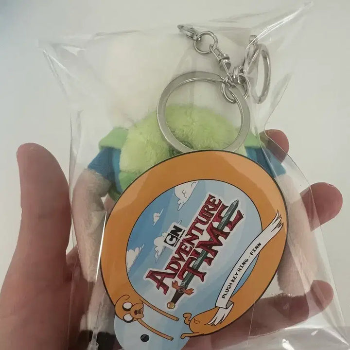 [BUNJANG] Adventure Time Finn Plush Keychain New / 어드벤쳐타임 핀 인형 키링 새상품
