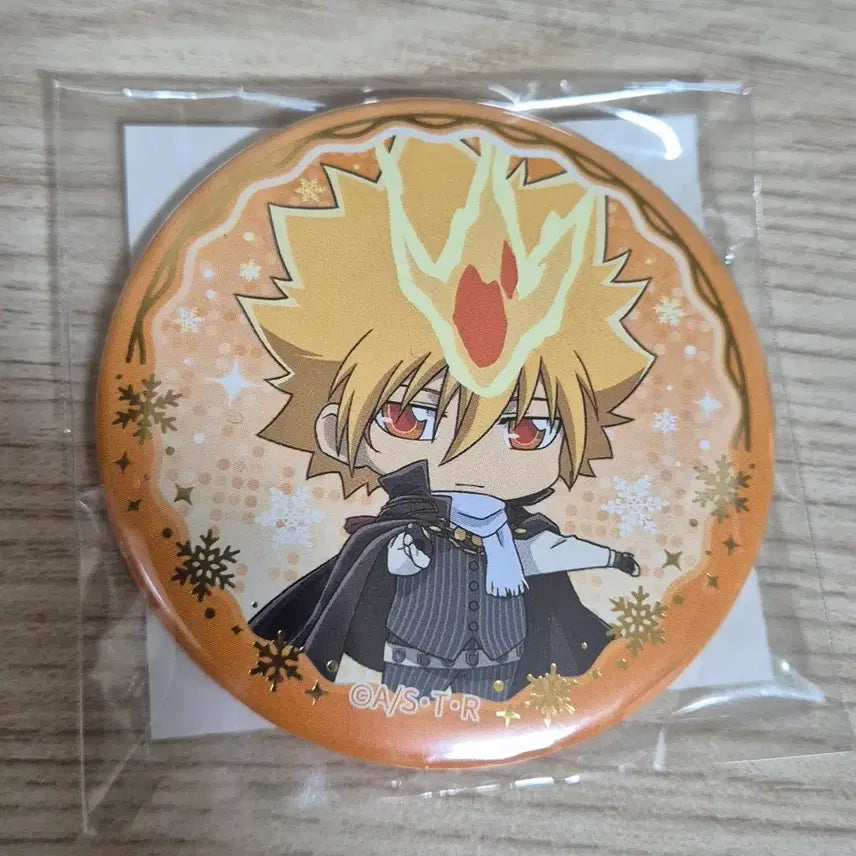 [BUNJANG] Katekyo Hitman Reborn! Giotto Candice Pin (Sealed) / 가히리 쿠지 지오토 캔뱃지 (미개봉)