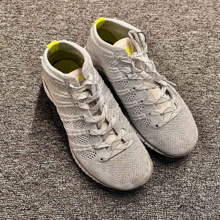 [BUNJANG] Nike Free Run Flyknit Grey Running Shoes (230) / [230] 나이키 프리 런 플라이니트 그레이