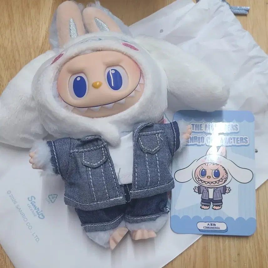[BUNJANG] Pop Mart Sanrio Labubu Cinnamoroll Plush / 팝마트 산리오라부부(시나모롤)택포