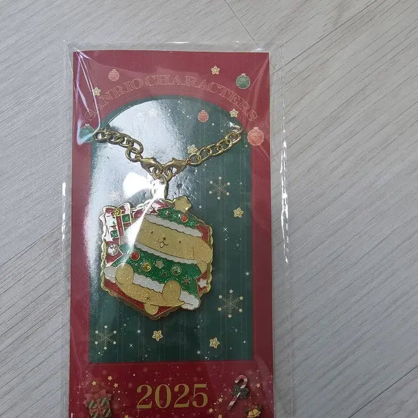 [BUNJANG] Sanrio Pompompurin 2025 Christmas Keychain / 산리오 2025년 크리스마스 폼폼푸린 키링