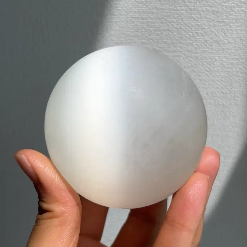 [BUNJANG] Satin Spar Selenite Crystal Stone / 사틴 스파 (셀레나이트) 구슬 - 5