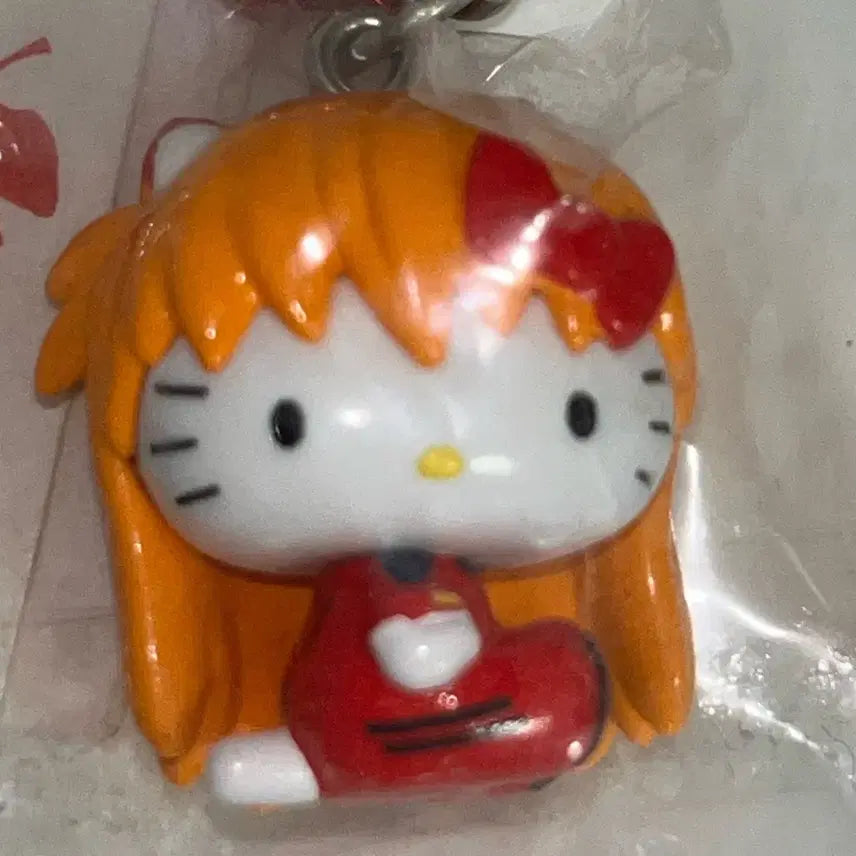 [BUNJANG] Evangelion Asuka Kitty Strap (Vintage) / 에반게리온 아스카 키티스트랩 고전 키티