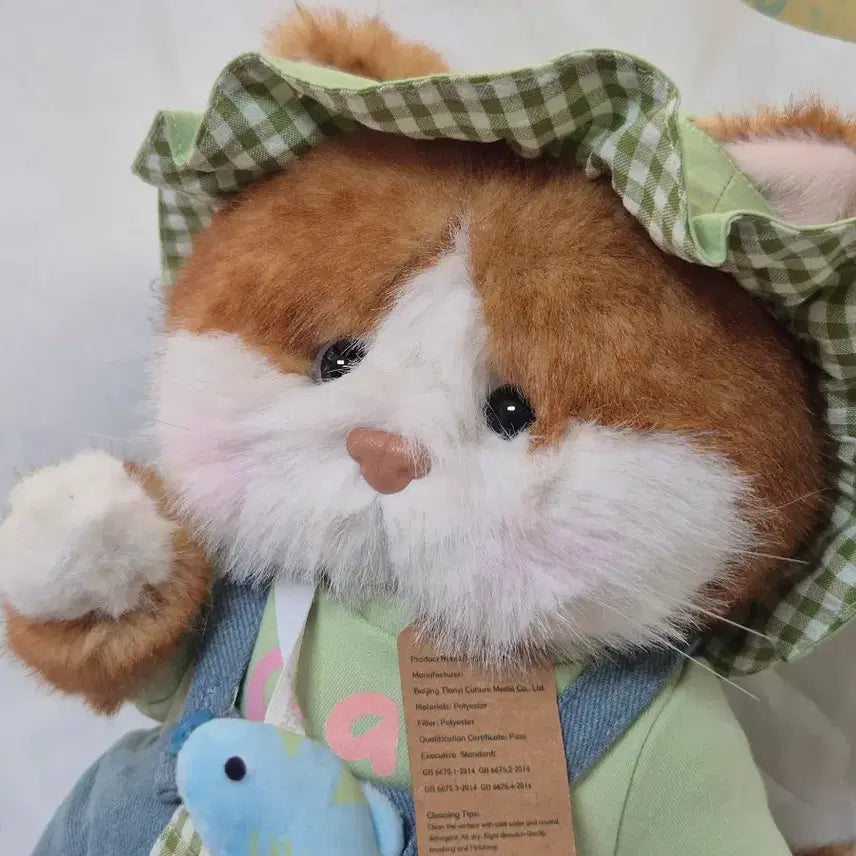 [BUNJANG] Teddy Tails Lena Cat Fisherman Set M (Cheese Cat) / 테디테일즈 레나캣 낚시꾼 세트 M (치즈냥)