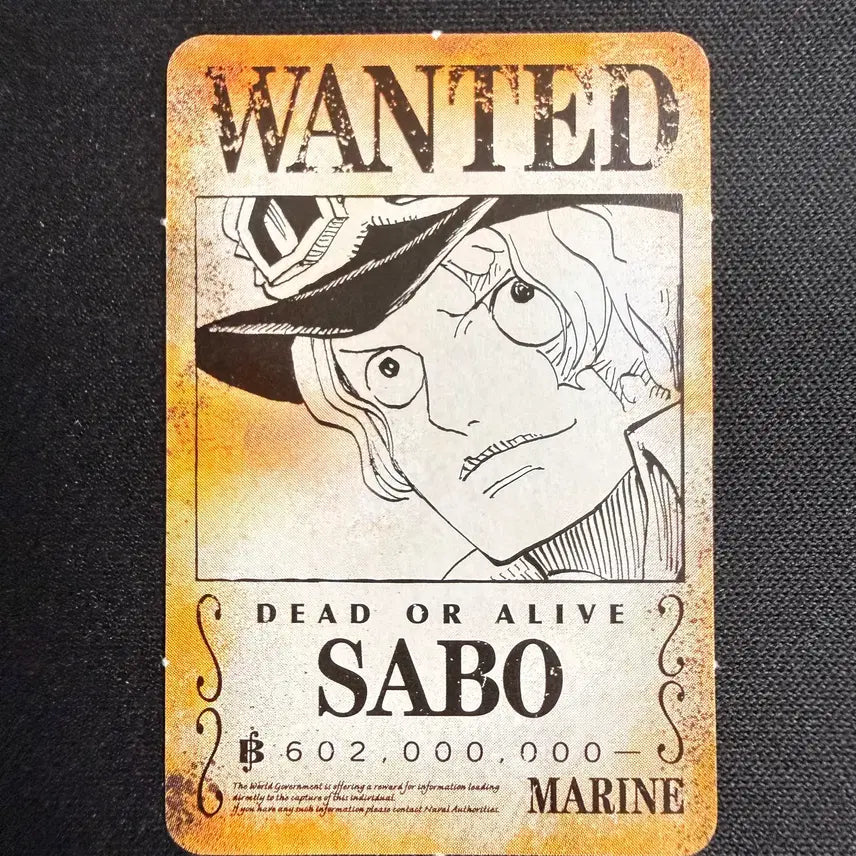 [BUNJANG] 2024 Jump Limited One Piece Sabo Mini Cards Set (2 types) / [등급용 최상급] 2024 점프 한정 원피스 [사보] 미니 카드 2종
