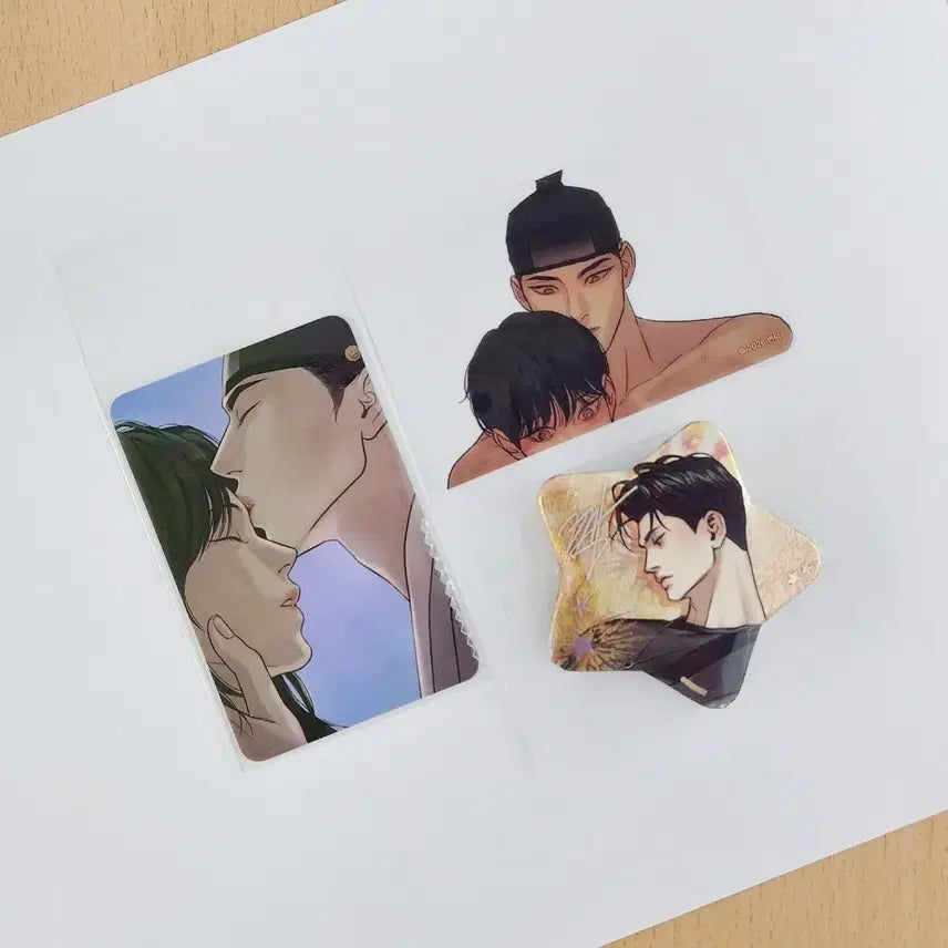 [BUNJANG] Yahocho 10th Special Edition AR Yunseungho Photocard &amp; Can Badge Bundle / 레진 스파클즈 야화첩 10만원 특전 10특 포토카드 AR 윤승호 캔뱃지