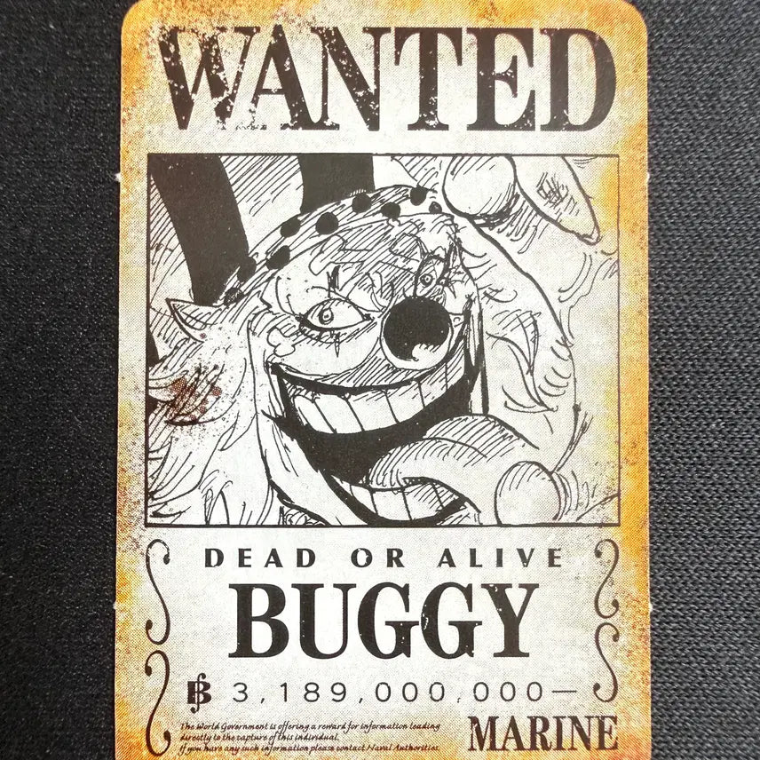[BUNJANG] One Piece Buggy Limited Edition 2024 Jump Magazine Mini Card Set (2 Types) / [등급용 최상급] 2024 점프 한정 원피스 [버기] 미니 카드 2종