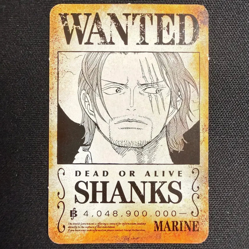 [BUNJANG] One Piece 2024 Jump Limited Edition Shanks Mini Card Set (2 Types) / [등급용 최상급] 2024 점프 한정 원피스 [샹크스] 미니 카드 2종