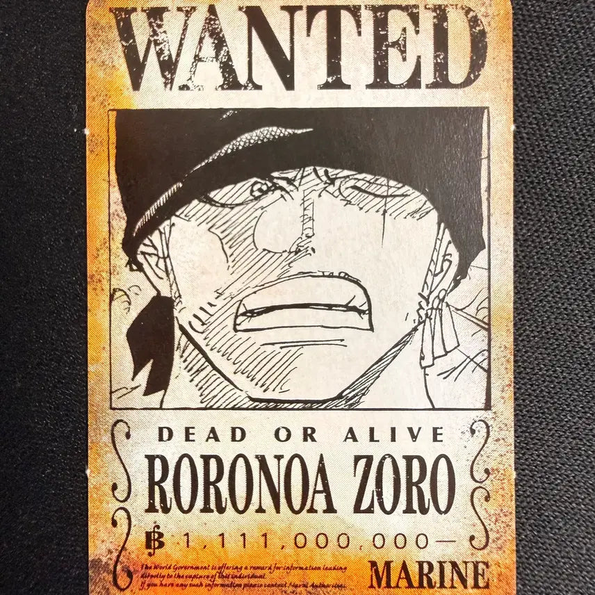 [BUNJANG] One Piece Zoro Limited Edition 2024 Jump Magazine Mini Card Set / [등급용 최상급] 2024 점프 한정 원피스 [조로] 미니 카드 2종