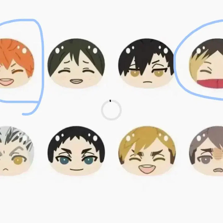 [BUNJANG] Haikyu!! Hinata + Kenma Manju Bundle Set (Unused) / 미사용) 하이큐만쥬 히나타+켄마 일괄