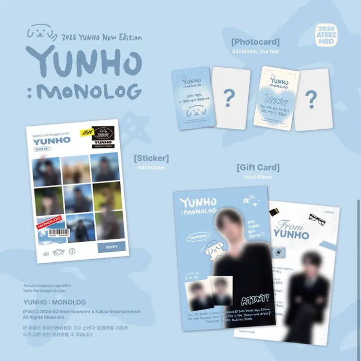 [BUNJANG] ATEEZ Yunho Monolog Mini Digital Camera / 에이트즈 윤호 생일 MD MONOLOG 미니 디지털 카메라