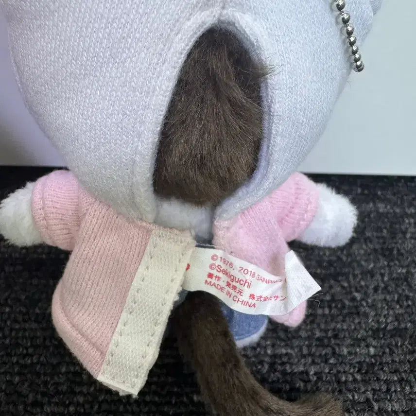 [BUNJANG] Classic Kitty Collaboration Monchhichi Keychain / 고전 키티 콜라보 몬치치 키링 사이즈