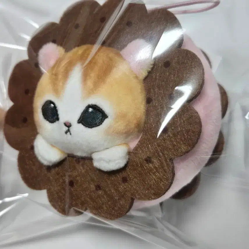 [BUNJANG] Mofu Sand Butter Sand Mascot Keychain Plush / [새상품]모프샌드 모후샌드 디저트 스위츠냥 버터샌드 마스코트 키링 인형