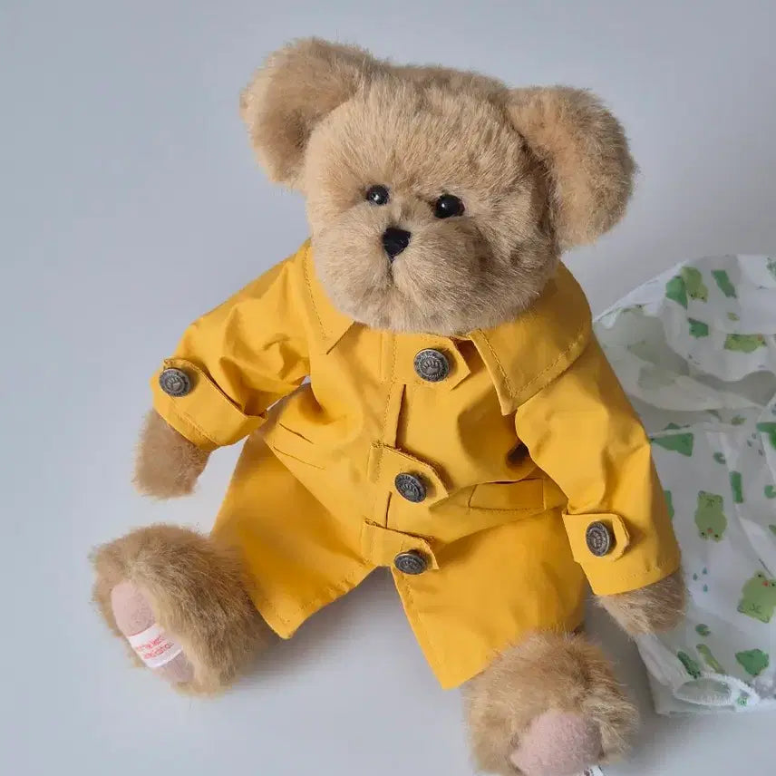 [BUNJANG] Boyds Bears Yellow Raincoat Bear (Custom Frog Raincoat Included) / 보이즈베어 우비곰