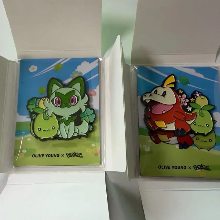 [BUNJANG] Pokemon Fuecoco &amp; Lechonk Magnet Set / 올리브영 포켓몬 마그넷 뜨아거 나오하