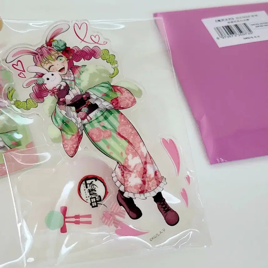[BUNJANG] Demon Slayer Mitsuri Rabbit Year Acrylic Stand &amp; Cheki Card Set / 귀멸의칼날 AGF 토끼의해 미츠리 아크릴 스탠드 체키 카드 미개봉 새상품