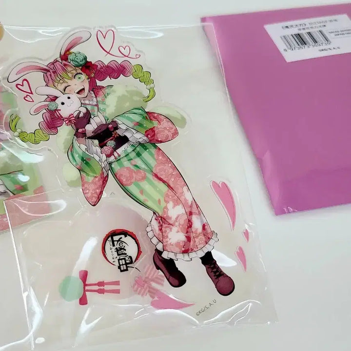 [BUNJANG] Demon Slayer Mitsuri Rabbit Year Acrylic Stand &amp; Cheki Card Set / 귀멸의칼날 AGF 토끼의해 미츠리 아크릴 스탠드 체키 카드 미개봉 새상품