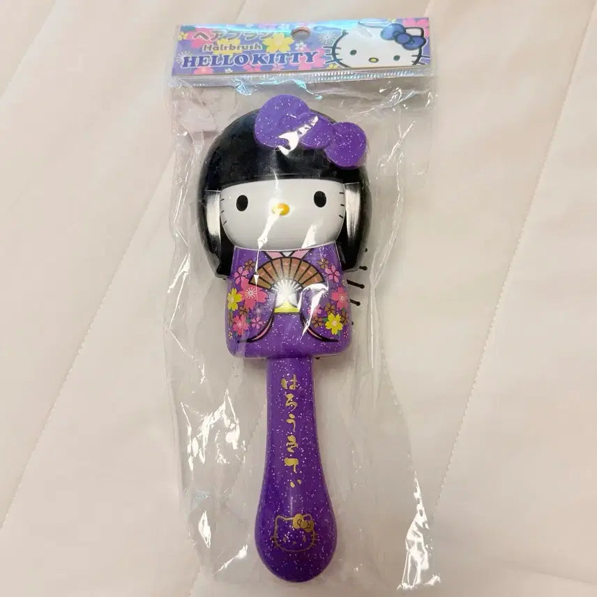 [BUNJANG] Sanrio Hello Kitty Kimono Hair Brush / 헬로키티 기모노 헤어 브러쉬 빗 새상품
