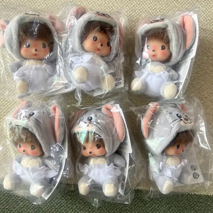 [BUNJANG] Monchhichi Tom and Jerry x Bebechichi Collaboration Tuffy Keychain / 일본정품)) 몬치치 톰과제리x베베치치 콜라보-새상품