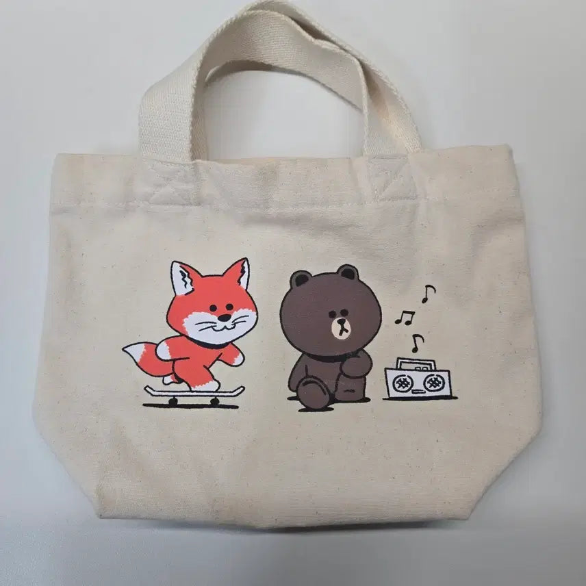 [SOLD OUT] 메종키츠네x라인 토트백 에크루