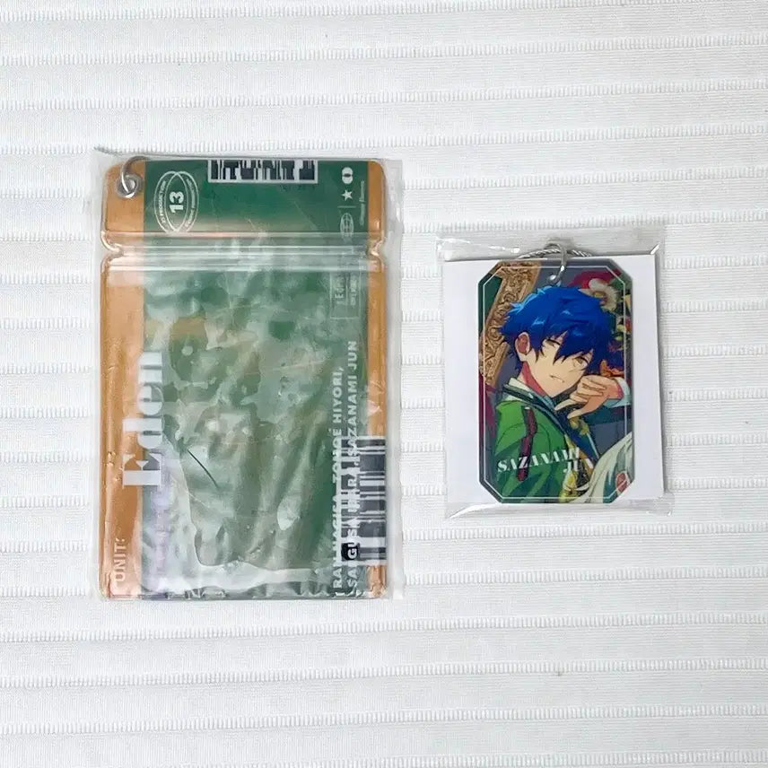 [BUNJANG] Ensemble Stars! Eden Jun Luggage Charm Ticket Zipper Pouch Acrylic Keyring / 앙스타 에덴 트립 쥰 러기지 챰 티켓 지퍼 파우치 아크릴 키링