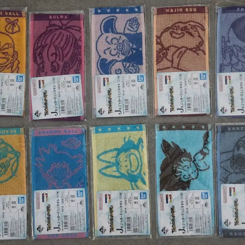 [BUNJANG] Dragon Ball Characters Mini Towel / 드래곤볼 캐릭터 미니 타월