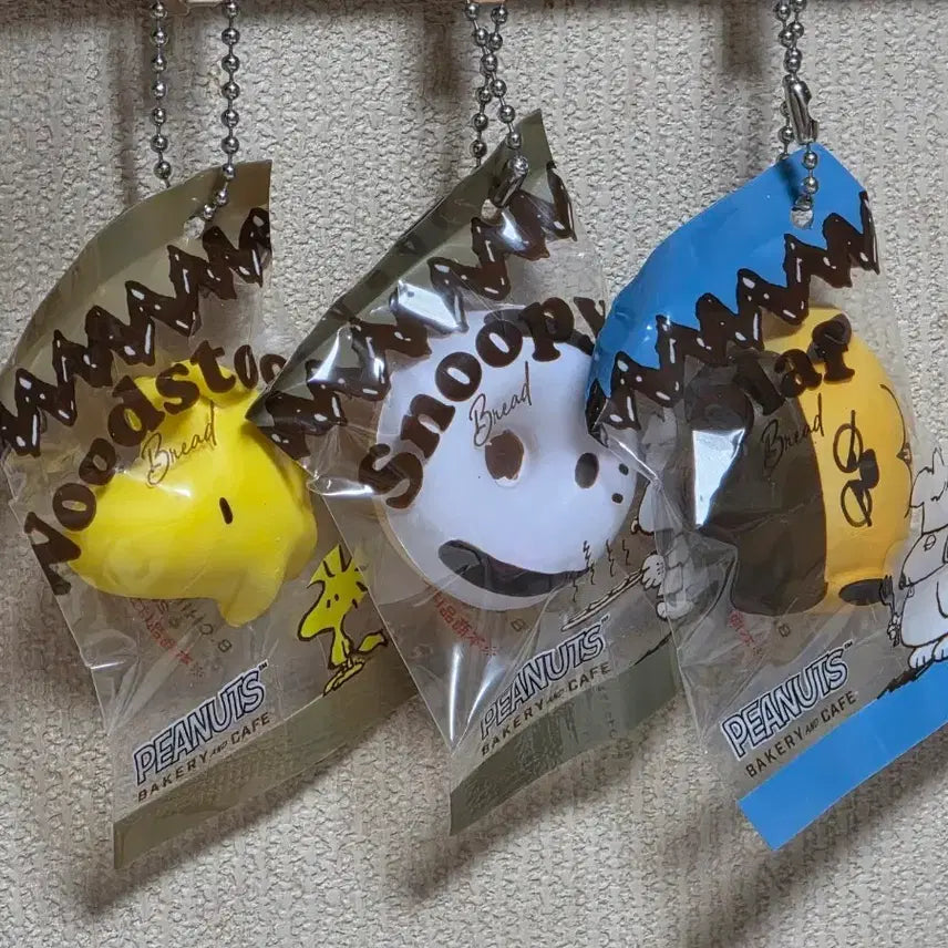 [BUNJANG] Snoopy Woodstock Bakery Gachapon Keychain Bundle Set / 일괄) 스누피 우드스탁 가챠 베이커리 키링