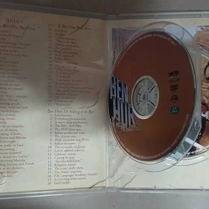 [BUNJANG] Ben-Hur 2 Disc Edition DVD (Unused) / (미사용) 벤허 DVD 2 Disc 에디션