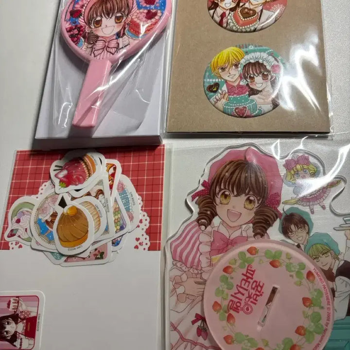 [BUNJANG] Yumeiro Patissiere Starter Set Acrylic Stand, Mirror, Sticker, Badge Bundle Set / 일괄)꿈빛파티시엘 스타터 세트 아크릴 스탠드,거울,스티커,뱃지